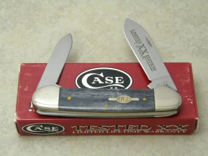 Case XX USA 2000 Smooth Black Bone 62131 SS Limited Edition 1 of 2500 Canoe Knife in Box