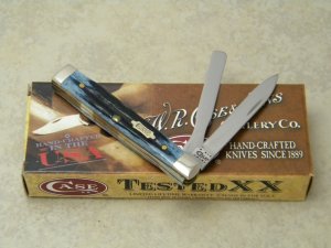 Case XX USA 2011 Mediterranean Blue Bone 6282 SP-SS Baby Doctors Knife in Box