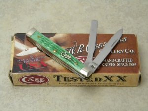 Case XX USA 2009 Emerald Green Bone 6282 SP-SS Baby Doctors Knife in Box