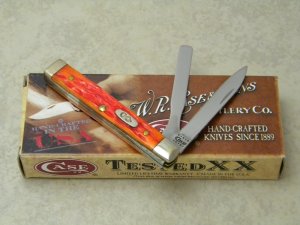 Case XX USA 2010 Orange Blaze Bone 6282 SP-SS Baby Doctors Knife in Box