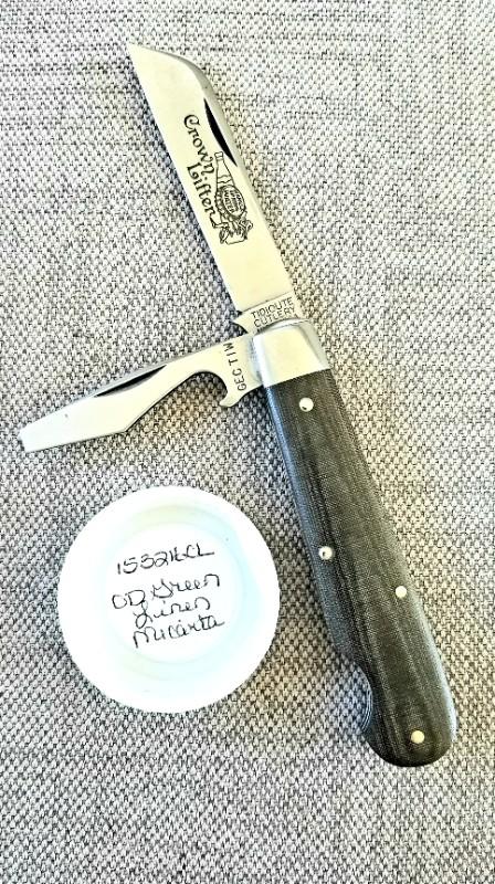 Great Eastern Tidioute Crownlifter Knife,OD Green Micarta,152116CL,Mit, Gec Great Eastern Tidioute Crownlifter Knife,OD Green Micarta,152116CL,Mit, Gec