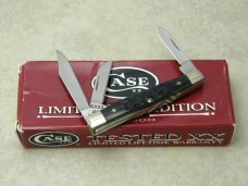 Case XX USA 1997 Dark Black Rogers Bone 6333 SS Limited Edition 1 of 2500 Tiny Stockman Knife in Box Case XX USA 1997 Dark Black Rogers Bone 6333 SS Limited Edition 1 of 2500 Tiny Stockman Knife in Box