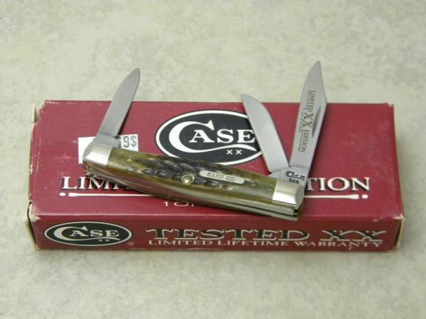Case XX USA 1996 Green Bone 6333 SS Limited Edition 1 of 2500 Tiny Stockman Knife in Box Case XX USA 1996 Green Bone 6333 SS Limited Edition 1 of 2500 Tiny Stockman Knife in Box