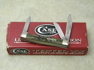 Case XX USA 1996 Green Bone 6333 SS Limited Edition 1 of 2500 Tiny Stockman Knife in Box