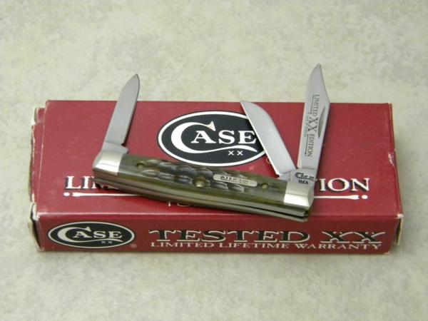 Case XX USA 1996 Green Bone 6333 SS Limited Edition 1 of 2500 Tiny Stockman Knife in Box Case XX USA 1996 Green Bone 6333 SS Limited Edition 1 of 2500 Tiny Stockman Knife in Box