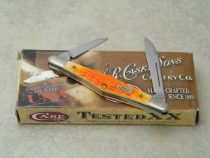 Case XX USA 2011 Cayenne Bone 62156 SS Tuxedo Knife in Box