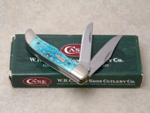 Case XX USA 2005 Jade Bone TH62165 SS "1st Run" Tiny Folding Hunter Knife in Box