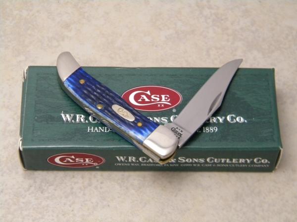 Case XX USA 2003 Blue Bone TH61165 SS Tiny Folding Hunter Knife in Box Case XX USA 2003 Blue Bone TH61165 SS Tiny Folding Hunter Knife in Box