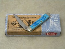 Case XX USA 2004 Pocket Worn Caribbean Blue Bone 61154 SS Tiny Trapper Knife in Box Case XX USA 2004 Pocket Worn Caribbean Blue Bone 61154 SS Tiny Trapper Knife in Box