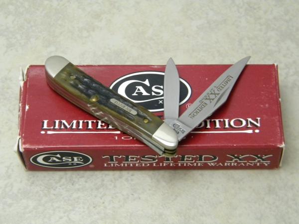Case XX USA 1996 Green Bone 6220 SS Limited Edition 1 of 2500 Peanut Knife in Box Case XX USA 1996 Green Bone 6220 SS Limited Edition 1 of 2500 Peanut Knife in Box