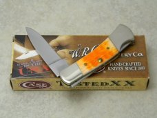 Case XX USA 2011 61225L Cayenne Orange Bone Lockback Knife in Box Case XX USA 2011 61225L Cayenne Orange Bone Lockback Knife in Box