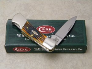 Case XX USA 2008 61225L Autumn Bone Lockback Knife in Box