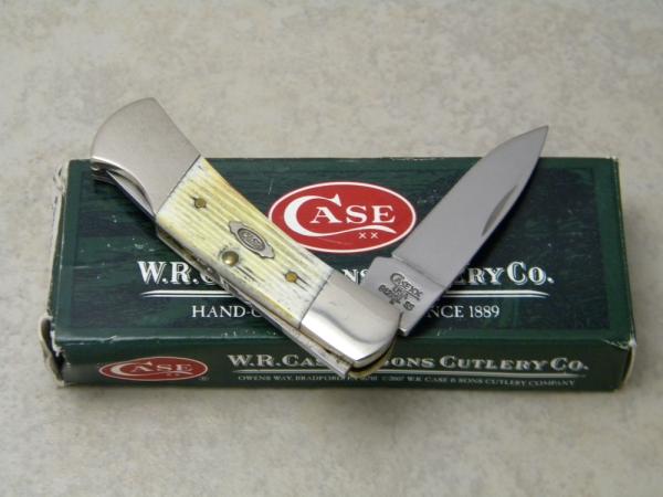 Case XX USA 2009 61225L Burnt Oatmeal Bone Lockback Knife in Box Case XX USA 2009 61225L Burnt Oatmeal Bone Lockback Knife in Box