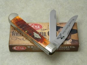 W.R. Case USA 2007 Chestnut Bone 6254 SS "1st Run" Trapper Knife in Box