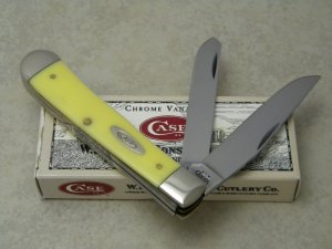 Case XX USA 2004 Yellow 6254 CV Trapper Knife in Box