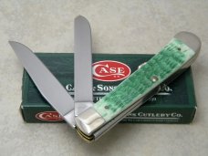 Case XX USA 2009 Emerald Green Bone 6254 SS Trapper Knife in Box Case XX USA 2009 Emerald Green Bone 6254 SS Trapper Knife in Box