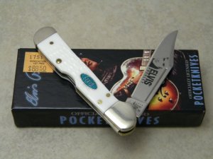 Case XX USA 2011 White 61749L SS Elvis Presley Mini Copperlock Knife in Box
