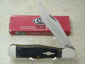Case XX USA 1997 Dark Black Bone C61050 SS Limited Edition 1 of 2500 Coke Bottle Knife in Box