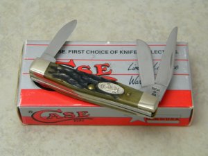 Case XX SS USA 2 Dot (1988) Green Bone G63033 Little Stockman Knife in Box