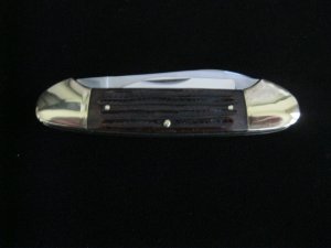 PARKER CUT CO  BROWN BONE KAYAK CANOE KNIFE STOCK # 92