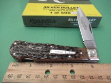 Remington Silver Bullet Brown Bone Scrolled Bolsters Tracker Pattern # R1306SB