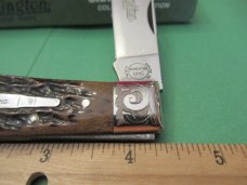 Remington Silver Bullet Brown Bone Scrolled Bolsters Tracker Pattern # R1306SB