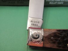 Remington Silver Bullet Brown Bone Scrolled Bolsters Tracker Pattern # R1306SB