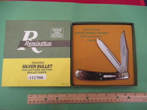 Remington Silver Bullet 1998  Brown Bone ,Hunter-Trader-Trapper Pattern # R293 SB