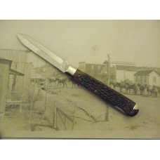 Schatt & Morgan, Keystone Series X, Woodland Root Beer Bone Lockback, #04111L: 2000, 4 1/2” closed, Schatt & Morgan, Keystone Series X, Woodland Root Beer Bone Lockback, #04111L: 2000, 4 1/2” closed,