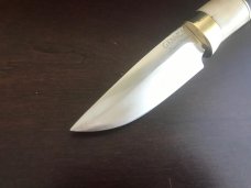 USA maker, hand forged, stout-small game fixed blade, easy to carry, sheath. USA maker, hand forged, stout-small game fixed blade, easy to carry, sheath.