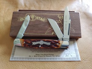 BOKER TREE BRAND OLDE STAG Stockman Pocket Knife from (1976)