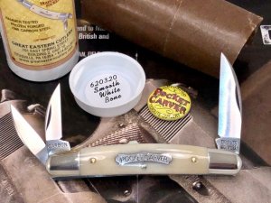 Great Eastern Cutlery GEC 62 Tidioute Smooth Bone Pocket Carver Knife w/Pin 620320