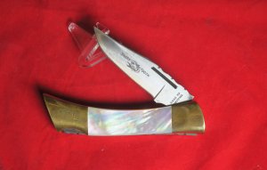 Custom Case XX P197 L SSP Shark Tooth Pearl Handle Filework 1979