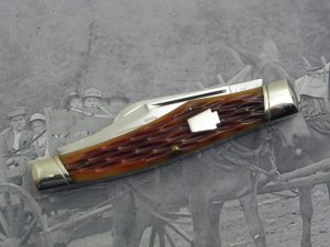 Schatt & Morgan, Keystone Series I, Peach Seed Bone Reverse Gunstock, #043150: 1991