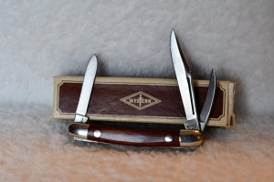 Western W 244 Circle I wood handle 1980's before Camillus