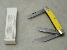 Frontier 4133 by Imperial Yellow Medium Stockman Knife in Box Made in USA