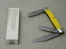 Frontier 4433 by Imperial Yellow Large Stockman Knife in Box Made in USA Frontier 4433 by Imperial Yellow Large Stockman Knife in Box Made in USA
