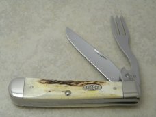 Case XX USA 1 Dot (1999) Vintage Stag V5254 HB SS Take Apart Hobo Trapper Knife in Tin Box Case XX USA 1 Dot (1999) Vintage Stag V5254 HB SS Take Apart Hobo Trapper Knife in Tin Box