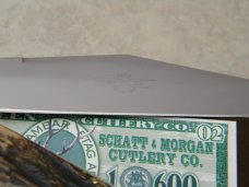 Schatt & Morgan Titusville PA. 2005 Stag 031302 Coke Bottle Folding Hunter Knife in Box