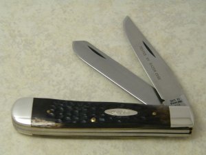 Case XX Stainless USA 1 Dot (1979) Pretty Bone 6254 SSP Tested XX Razor Edge Trapper Knife