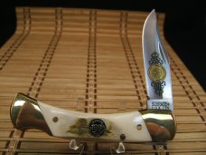 SCHRADE+ USA NOS VINTAGE 2004 HEAVY STAG HORN 100 YEAR 1904-2004 LOCK BACK POCKET KNIFE & FELT CASE SCHRADE+ USA NOS VINTAGE 2004 HEAVY STAG HORN 100 YEAR 1904-2004 LOCK BACK POCKET KNIFE & FELT CASE