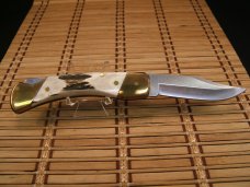 SCHRADE+ USA NOS VINTAGE 2004 HEAVY STAG HORN 100 YEAR 1904-2004 LOCK BACK POCKET KNIFE & FELT CASE SCHRADE+ USA NOS VINTAGE 2004 HEAVY STAG HORN 100 YEAR 1904-2004 LOCK BACK POCKET KNIFE & FELT CASE
