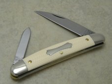 Tidioute Cutlery USA GEC 620220 Unicorn Ivory Acrylic Congress Knife in Tube