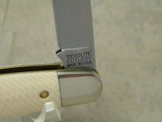 Tidioute Cutlery USA GEC 620220 Unicorn Ivory Acrylic Congress Knife in Tube