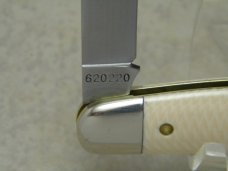 Tidioute Cutlery USA GEC 620220 Unicorn Ivory Acrylic Congress Knife in Tube
