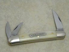 Tidioute Cutlery USA GEC 620320 Smooth White Bone Pocket Carver Congress Whittler Knife in Tube
