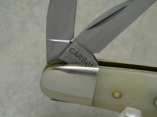 Tidioute Cutlery USA GEC 620320 Smooth White Bone Pocket Carver Congress Whittler Knife in Tube
