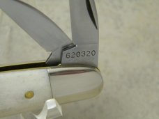 Tidioute Cutlery USA GEC 620320 Smooth White Bone Pocket Carver Congress Whittler Knife in Tube