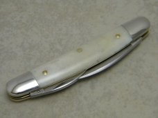 Tidioute Cutlery USA GEC 620320 Smooth White Bone Pocket Carver Congress Whittler Knife in Tube