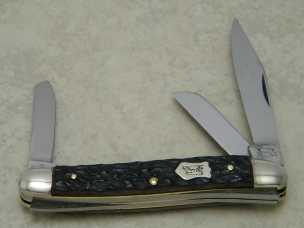 Schmidt & Ziegler German Bull Solingen Germany 4033 Bone Stockman Knife